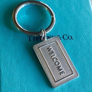 SOLD!!! Tiffany & Co. Sterling Silver Welcome Mat Key Ring